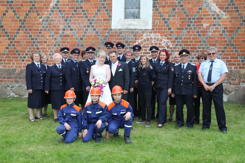 Hochzeit mit Feuerwehr